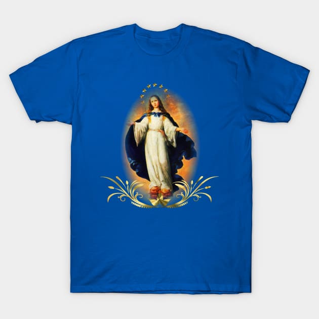 Immaculate Conception Assumption Virgin Mary Nicaragua Patron Saint T-Shirt by hispanicworld